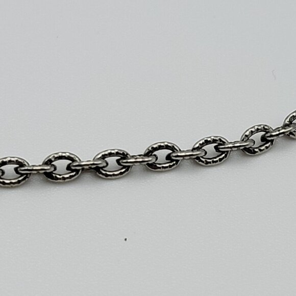 Vtg. 1907 USA Indian Head Penny And Turquoise Pendant Necklace Silver-Tone 24 In - Picture 7 of 9